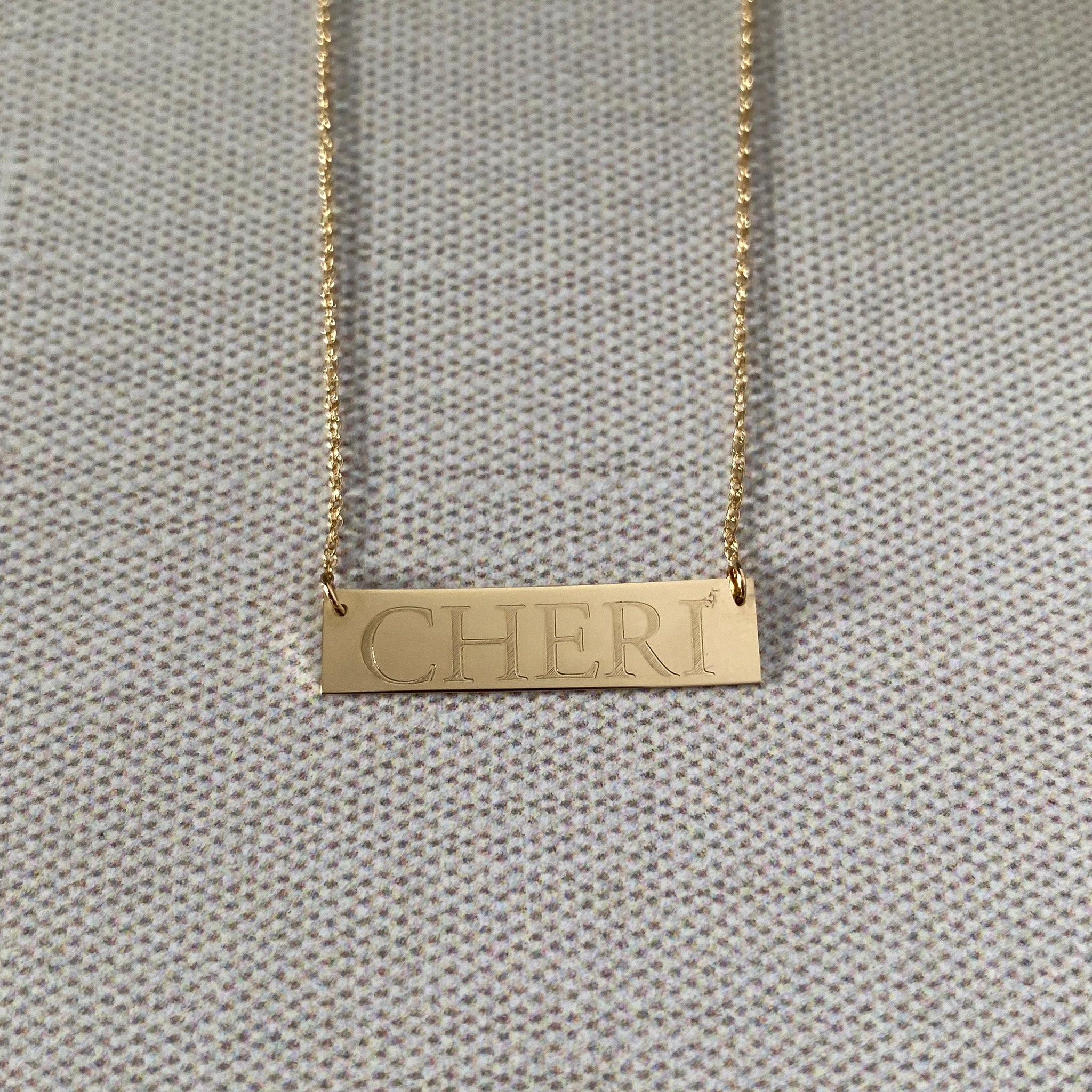 14K Yellow Gold Bar Pendant Necklace for Women - Minimalist Dainty Layering Chain Jewelry - Perfect for Everyday Wear, Gift Giving & Special Occasions