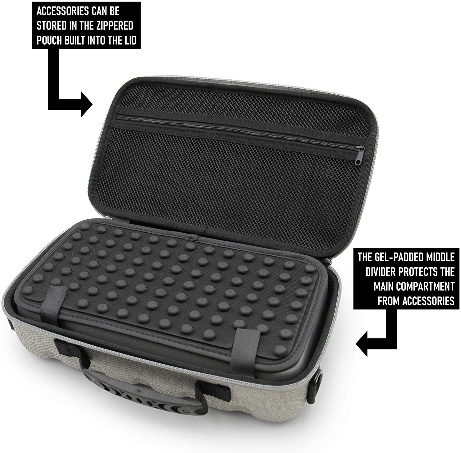 CASEMATIX Dual Wireless Microphone Case - Compatible with Sennheiser & Shure Mics - Durable Dual Mic Bag with Adjustable Strap - Perfect for Live Performances, Studio Recording & Travel Storage