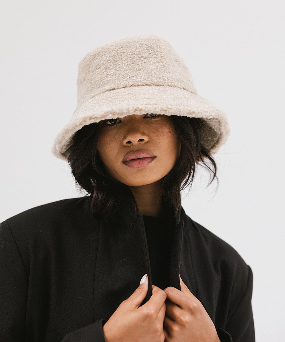 Jackson Sherpa Bucket Hat for Men & Women - Fleece Lined Winter Beanie with Ear Flaps - Warm Outdoor Hiking, Camping, and Snow Sports Accessory