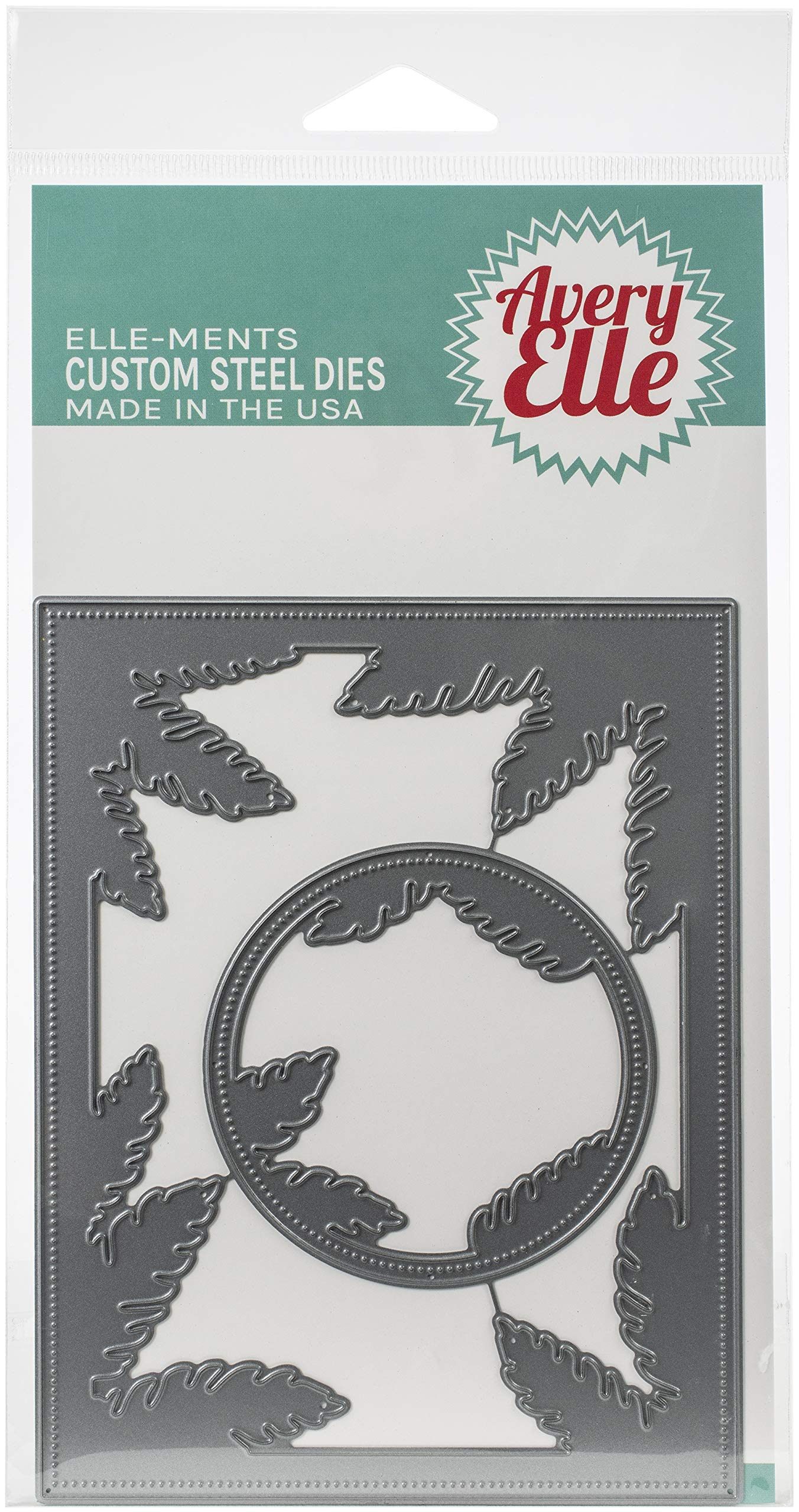 AVERY ELLE INC. D-09-01 ELLEMENTS Die Frame - One Size Leafy Frames for Scrapbooking, Card Making & DIY Crafts - Perfect for Wedding Invitations, Photo Albums & Home Decor