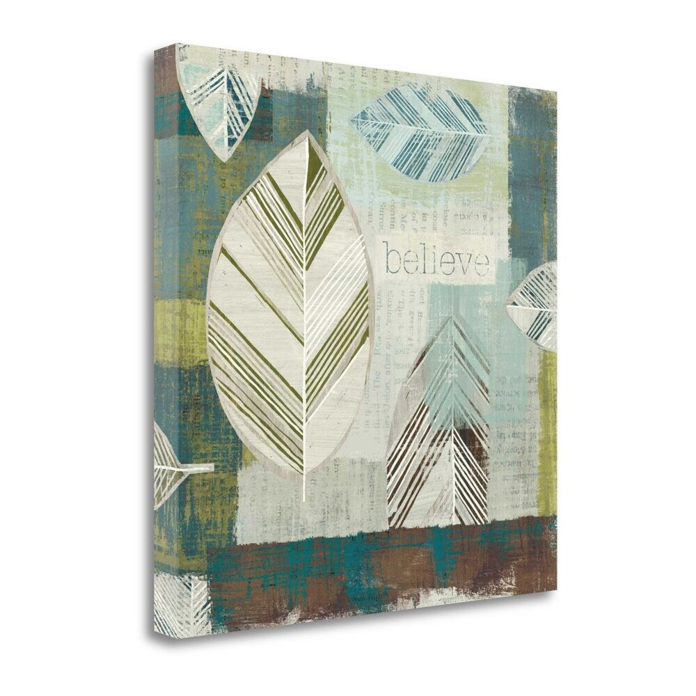Be Leaves IV by Wild Apple Portfolio - Premium Fine Art Giclee Print on Gallery Wrap Canvas, Ready to Hang Wall Decor for Living Room, Bedroom & Office