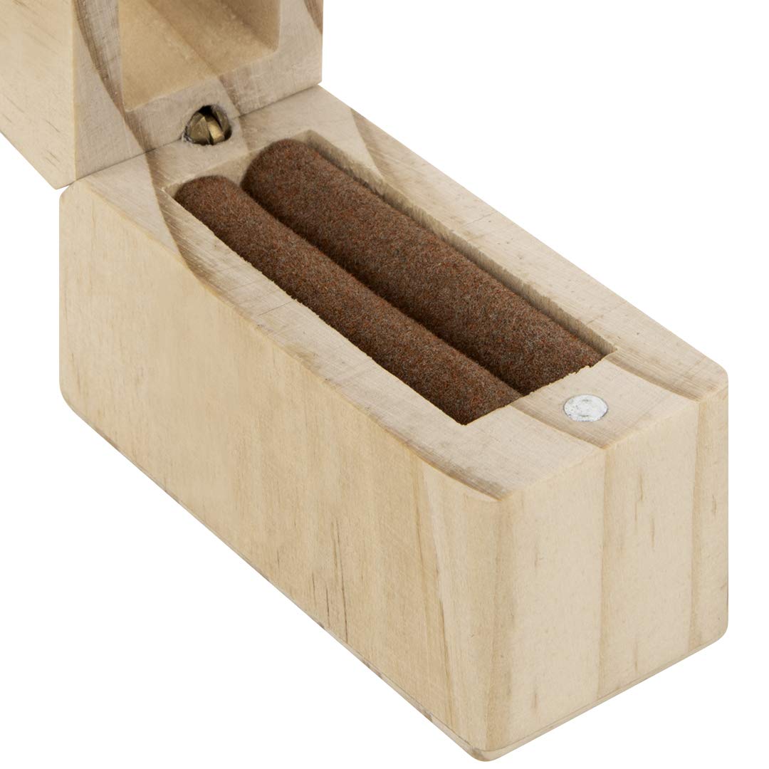 Koyal Wholesale Unfinished Real Wood Slim Ring Box - Natural Wooden Jewelry Box for Wedding, Engagement & Proposal Rings | Perfect for Romantic Proposals, Bridal Jewelry Storage & Gift Presentation