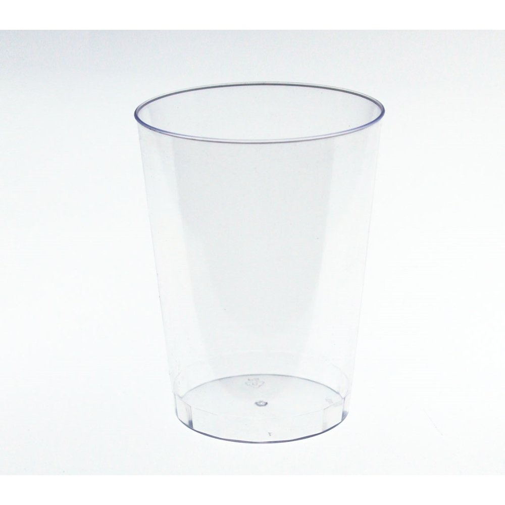 20-Pack 10 Oz Clear Plastic Cups - Crystal Clear Disposable Tumblers for Parties, Weddings, and Events - Elegant Drinkware for Cocktails, Iced Coffee, and Beverages