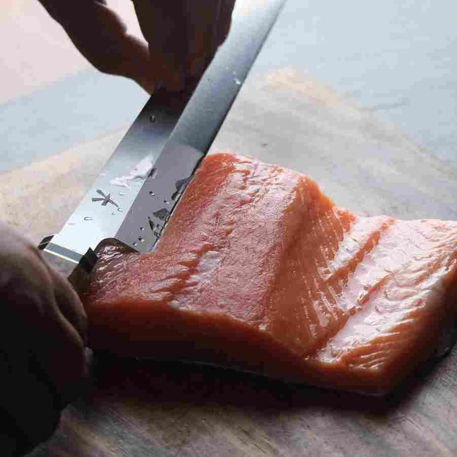 Premium Yakushi™ Yanagiba Sashimi Knife - High Carbon Steel Japanese Sushi Chef Knife for Professional Slicing - Perfect for Sushi, Sashimi & Fish Filleting at Home or Restaurant