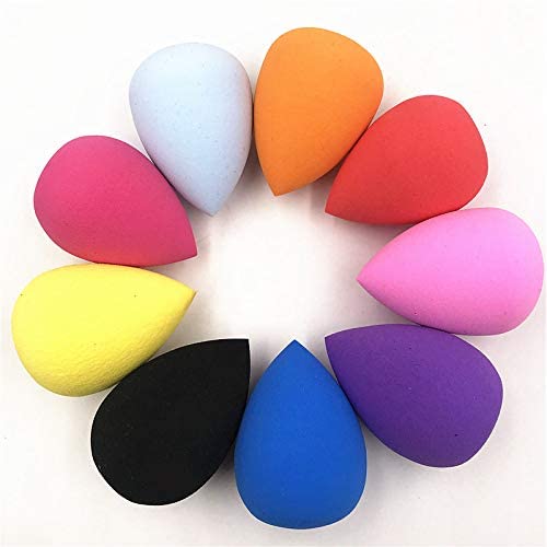 MASTADI Beauty Blender Sponge - 9 Pack Makeup Sponges for Foundation, Concealer & Blending - Soft Latex-Free Cosmetic Sponge Applicators - Perfect for Liquid, Cream & Powder Makeup Application