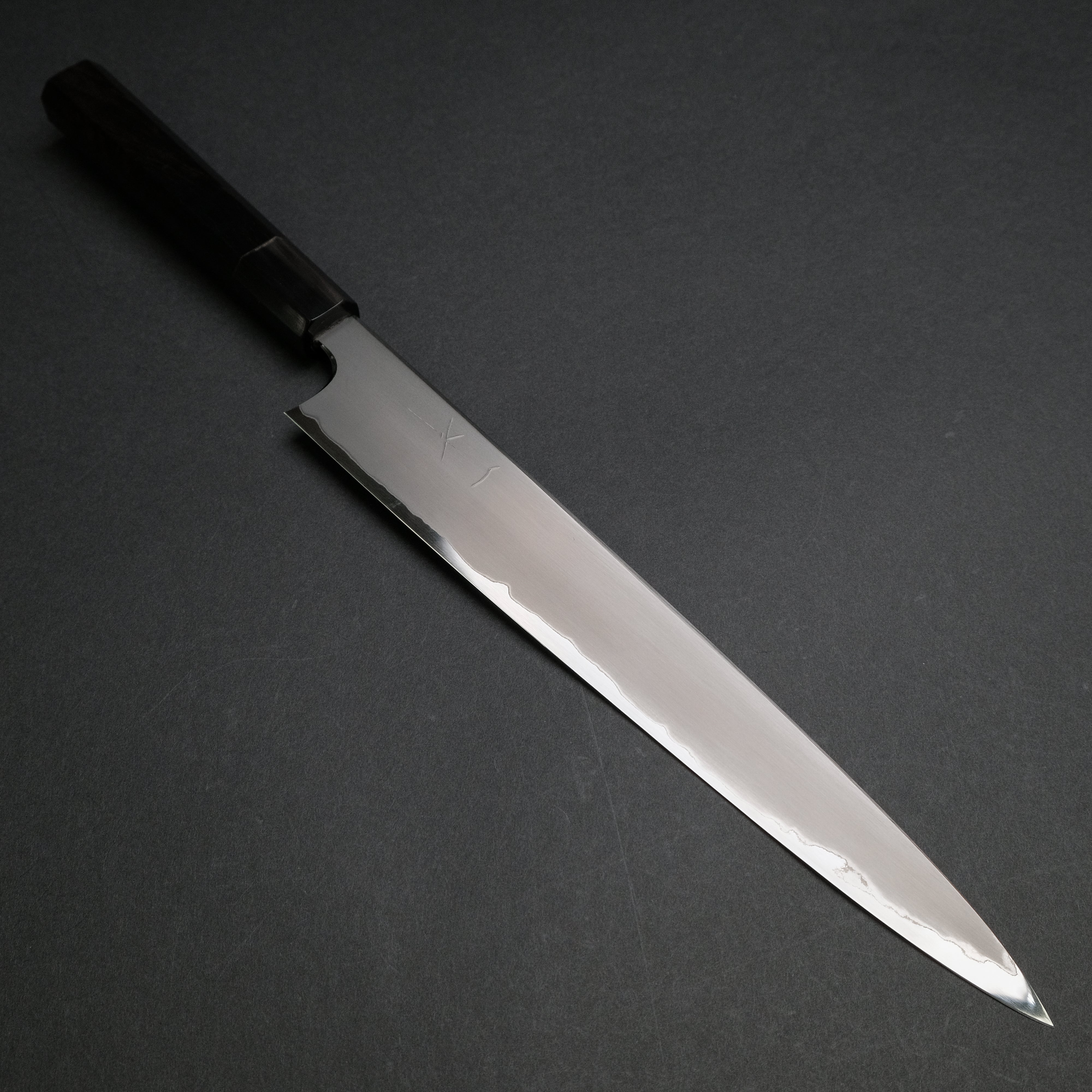 Hitohira Togashi White #1 Stainless Clad Kasumi Sujihiki 270mm Japanese Chef Knife with Ebony Handle - Perfect for Slicing Sashimi, Meat & Sushi Preparation