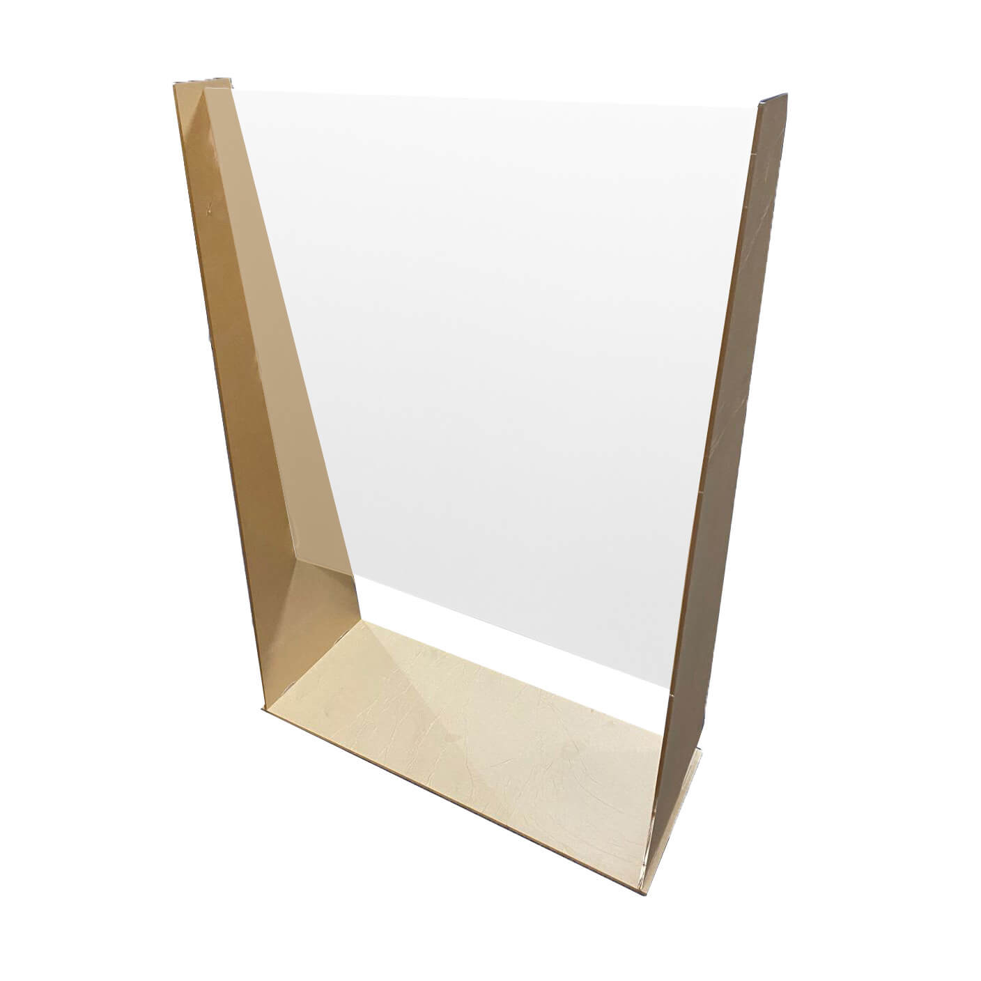 Clear Acrylic Sneeze Guard with Recessed Design - 24
