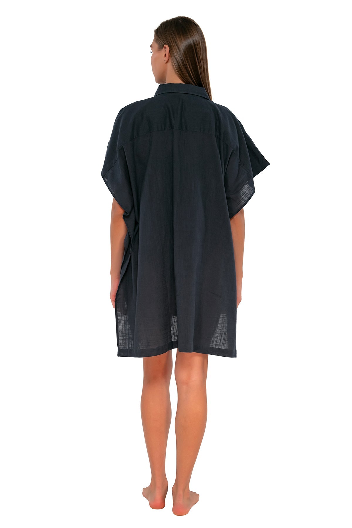 Stylish Sunsets Slate Shore Thing Tunic - Women's Casual Beach Cover Up for Summer Vacations & Poolside Relaxation