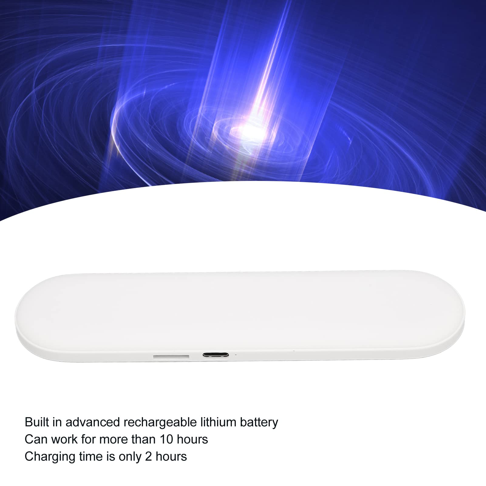 **Waterproof Mini Bone Conduction Pillow Speaker with Stereo Bass - 20H Playback, Timer & White Noise for Deep Sleep - Perfect for Insomnia Relief & Relaxation (White)**