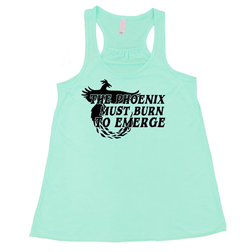 Phoenix Must Burn to Emerge T-Shirt - Inspirational Quote Graphic Tee for Men & Women - Perfect for Gym, Workout, and Casual Wear