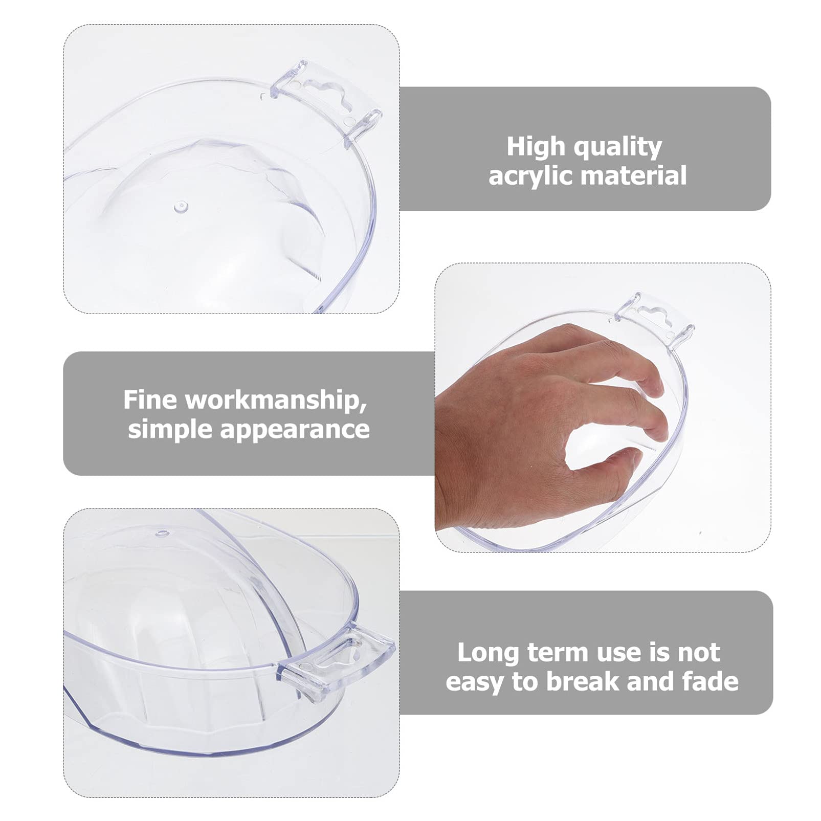Professional Nail Soaking Bowl for Manicure & Pedicure - Acrylic Nail Polish Remover Soak Tray with Deep Design - Perfect for Nail Salons, Home Spa, and DIY Nail Art - Essential Nail Care Tool for Gel & Dip Powder Removal