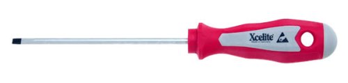 Xcelite XPE184 Chrome Molybdenum Steel Slotted Round Blade Electronics Screwdriver - 1/8