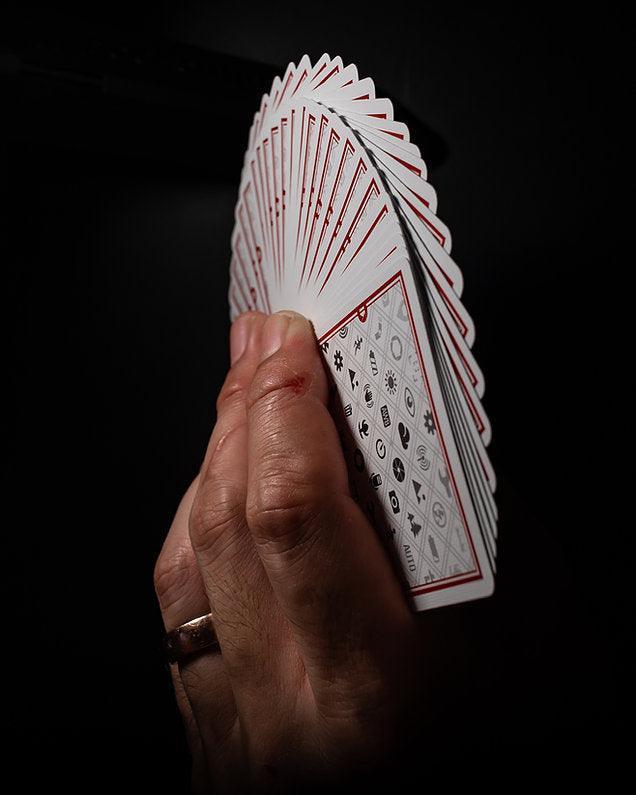 Shooters Playing Cards - Premium Collector's Edition White Deck for Poker, Blackjack & Card Games | Perfect for Game Nights, Magic Tricks & Collectors