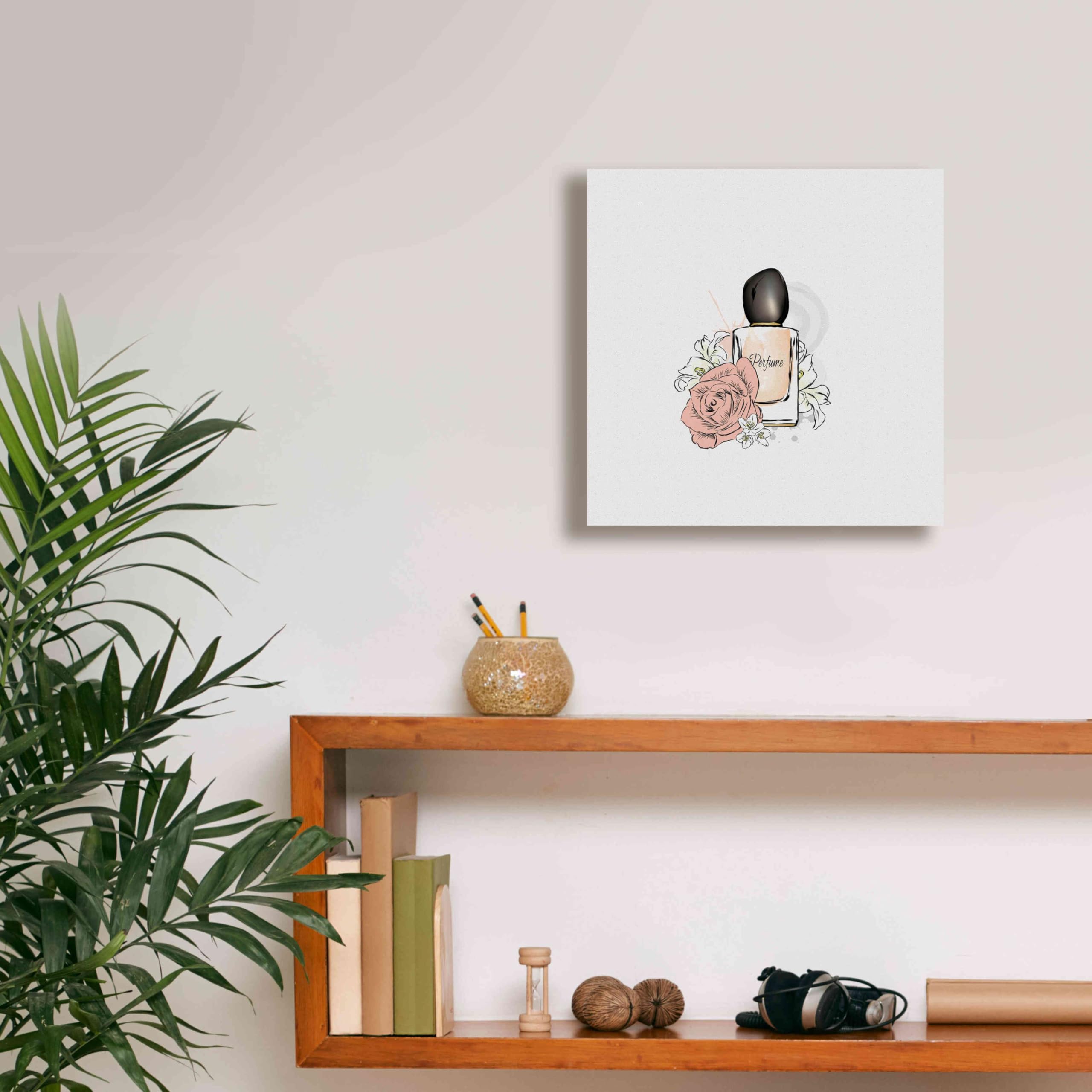 Epic Graffiti 'Perfume I' by Incado - Premium Giclee Canvas Wall Art Print 12x12 Inches - Modern Home Decor for Living Room, Bedroom & Office