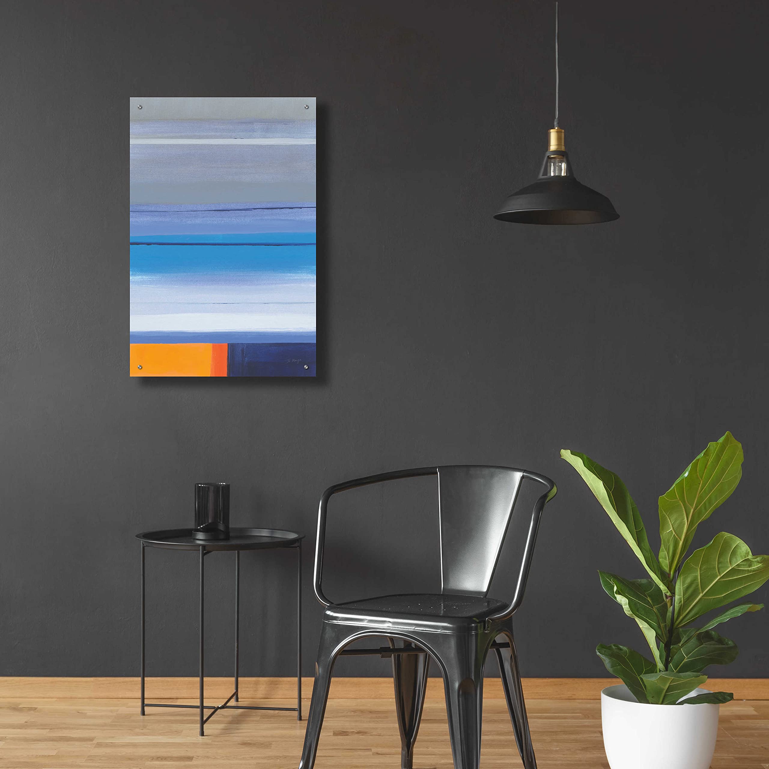 Epic 'Sight Lines' Acrylic Glass Wall Art by Jo Maye - 24x36 Inches Modern Abstract Painting for Living Room, Bedroom & Office Decor