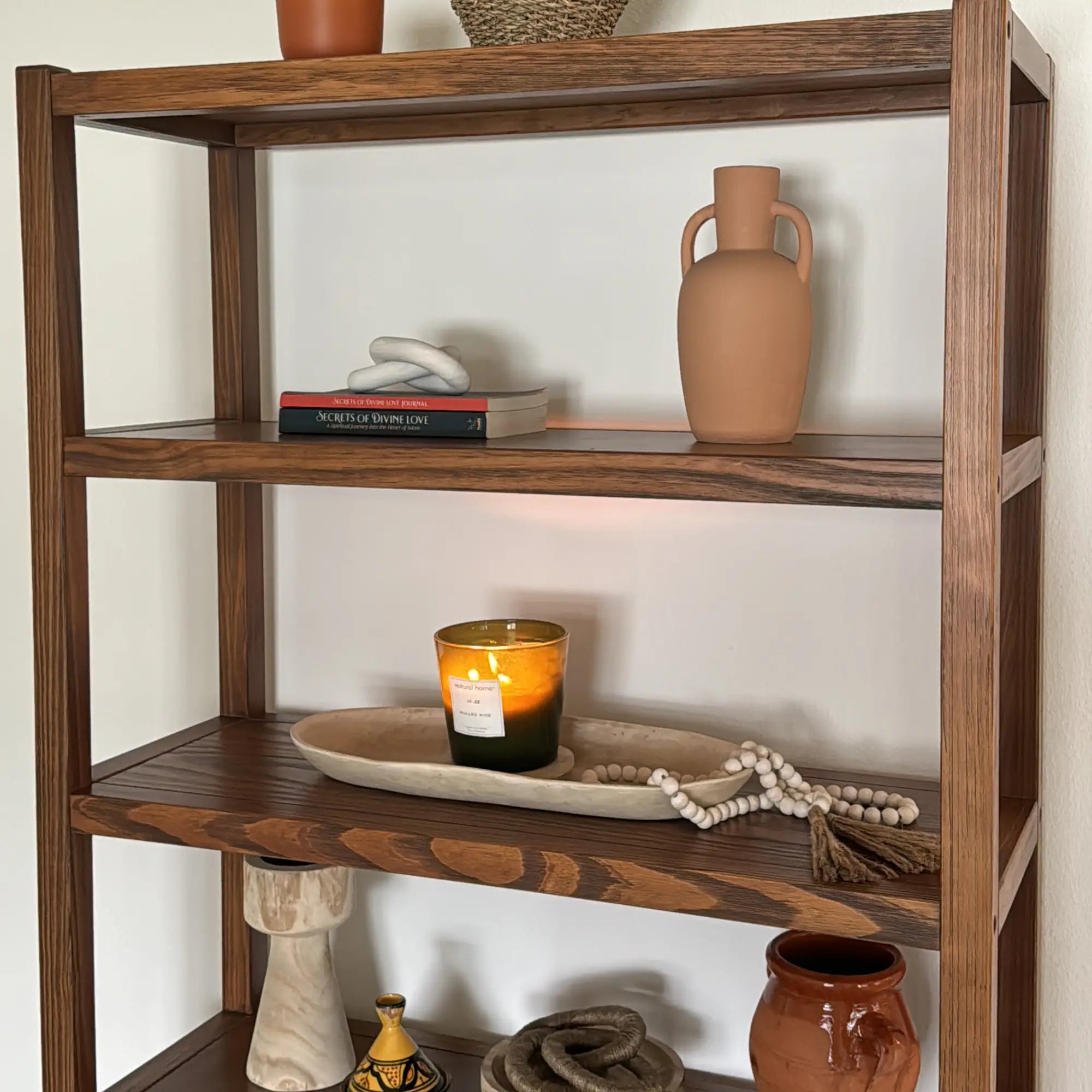 Greenport 72 Inch Tall 5-Shelf Wooden Bookcase - Modern Bookshelf for Living Room, Office & Bedroom - Sturdy Storage Organizer for Books, Decor & Essentials
