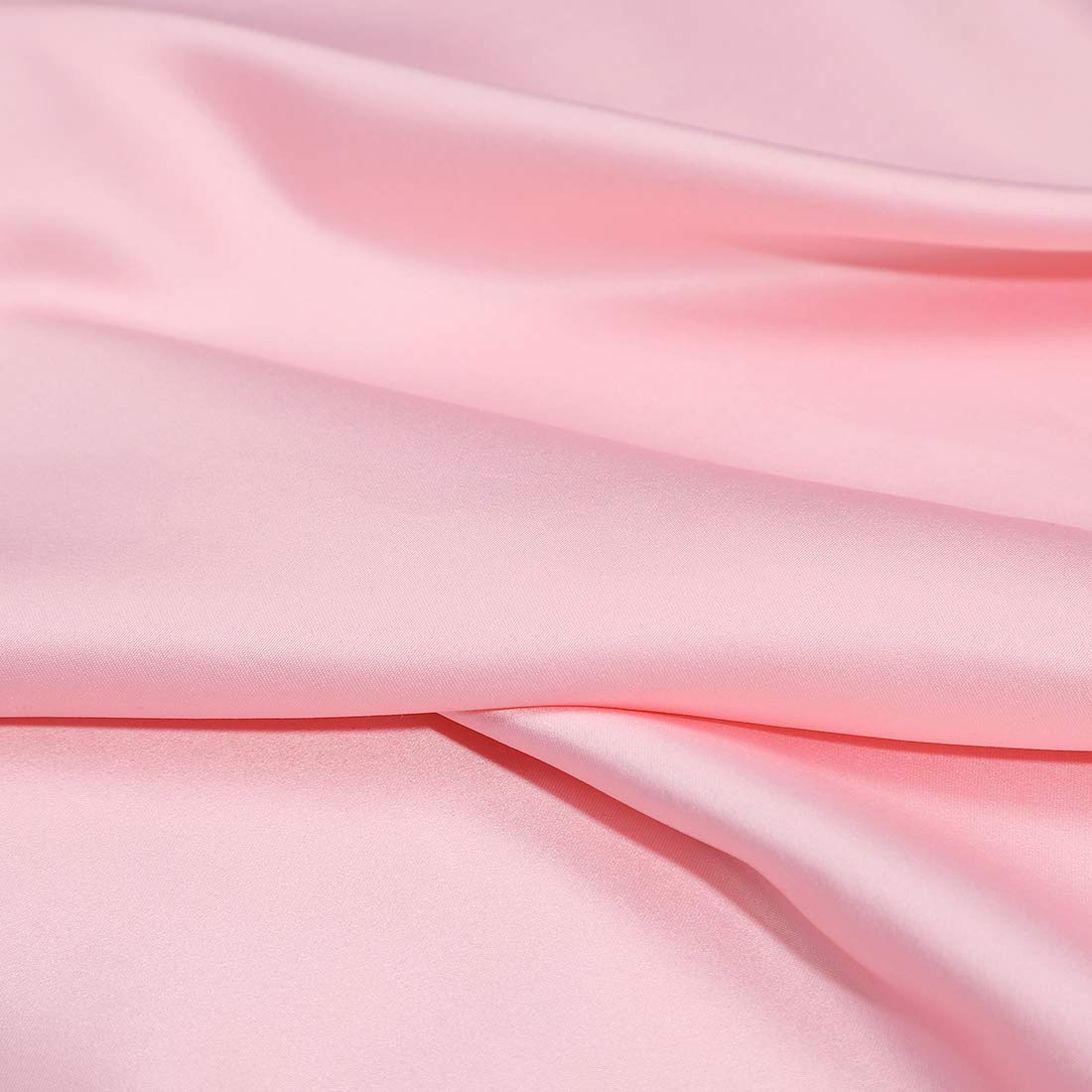 uxcell Satin Body Pillow Case - Pink Silky Pillow Cover for Hair & Skin Care, 21x54 Inch Long Zippered Pillowcase | Perfect for Bedroom, Travel & Hair Protection