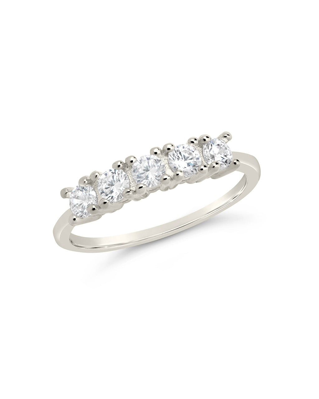 Elegant Rowan CZ Thin Ring - Dainty Cubic Zirconia Band for Women, Perfect for Everyday Wear, Engagement, Anniversary & Gift Giving
