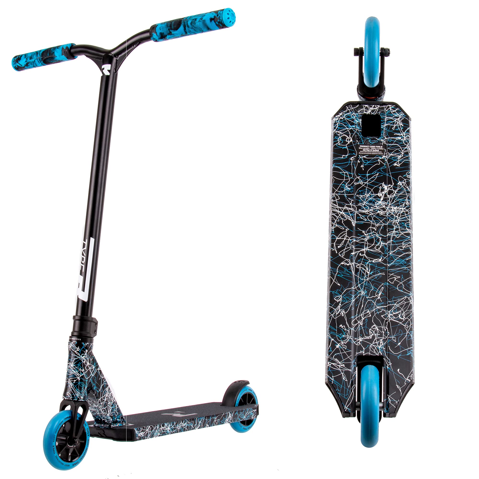 Root Industries Type R Complete Pro Scooter for Adults & Kids - High-Performance Scooter Deck, Wheels & Bars - Durable & Stylish for Street & Park Riding - Perfect for Commuting, Tricks & Stunts
