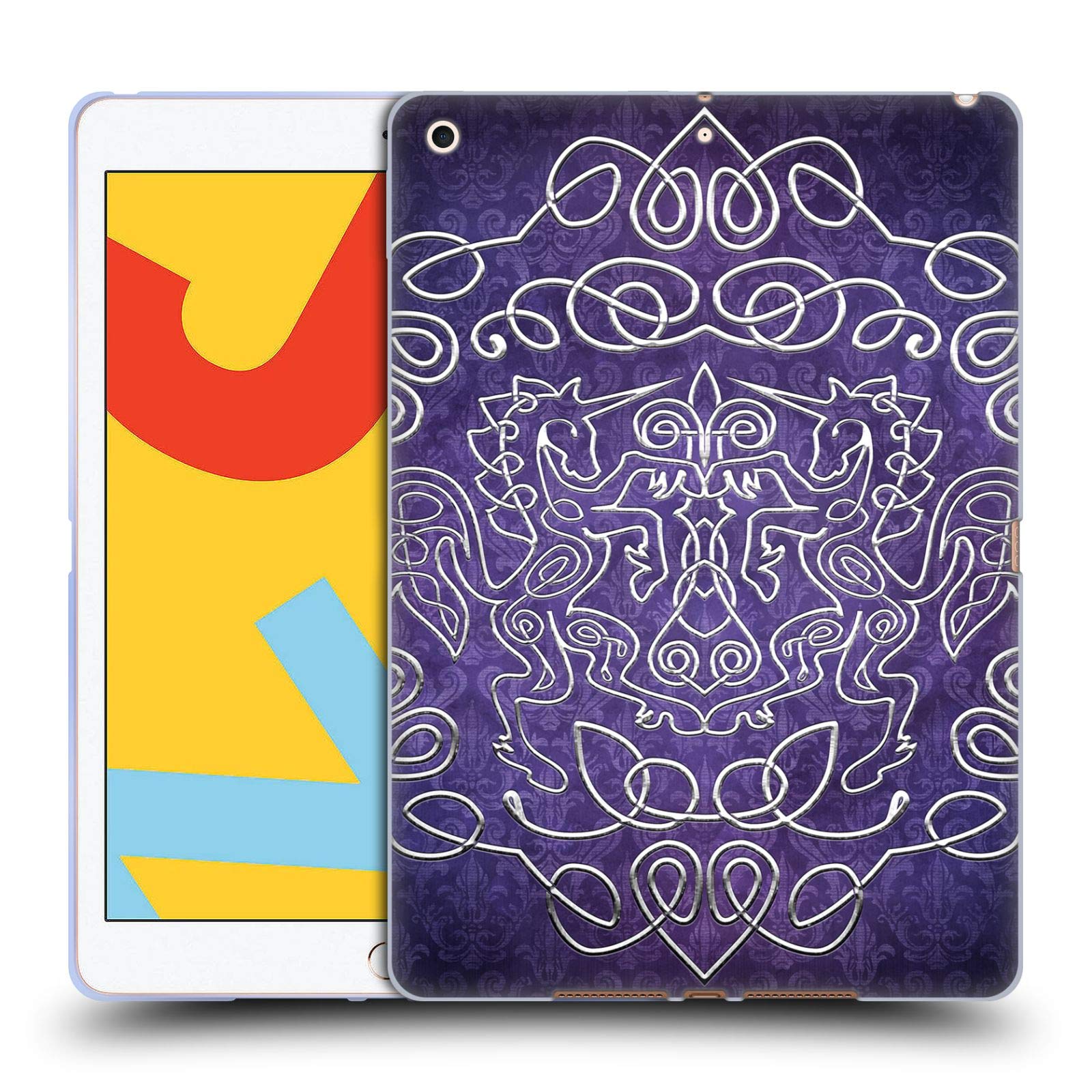 Head Case Designs Brigid Ashwood Unicorns Celtic Wisdom Soft Gel Case for Apple iPad 10.2 (2019/2020/2021) - Protective Cover for School, Work & Travel