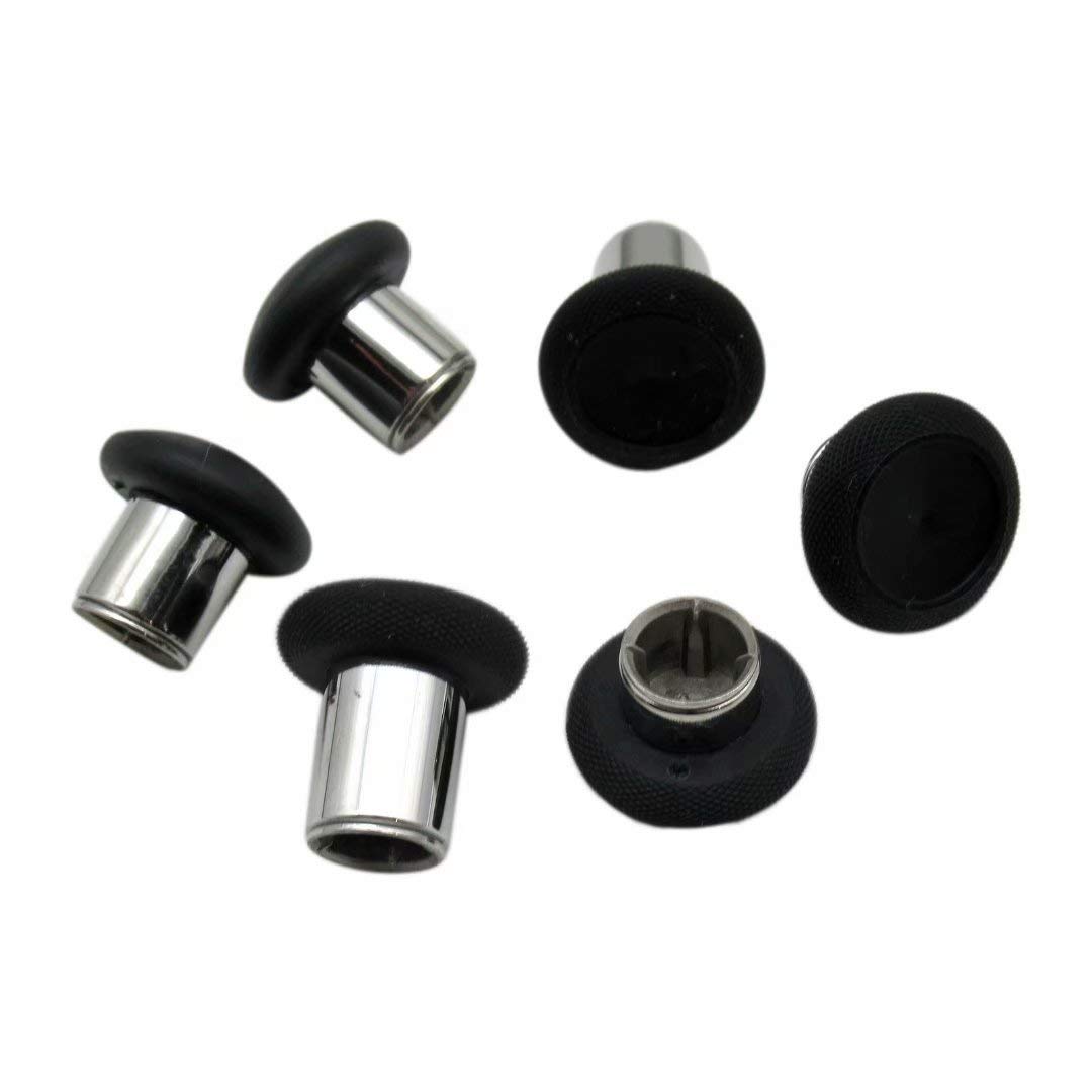 6Pcs Magnetic Interchangeable Thumbsticks for Xbox One Elite Controller Series 2 - Standard (2), Dome (2), Tall (2) - Durable Magnetic Joystick Caps with Easy-Swap Design - Perfect for Gaming, FPS, Racing & Long Play Sessions