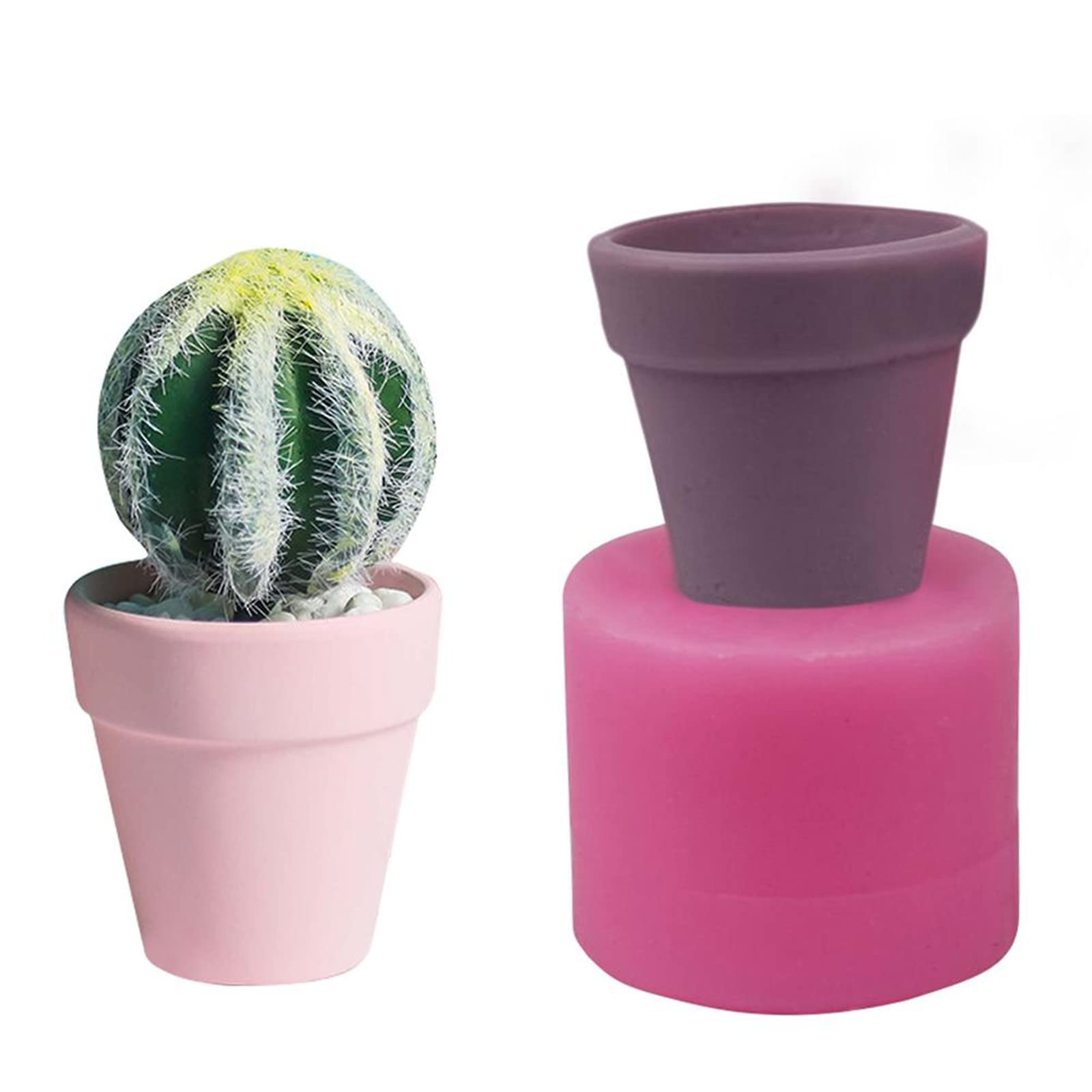 Premium Silicone Flower Pot Molds for Epoxy Resin, Concrete, Clay - DIY Succulent Planter, Vase, Candle Holder & Gypsum Cement Crafts | Perfect for Home Decor, Garden Projects & Handmade Gifts