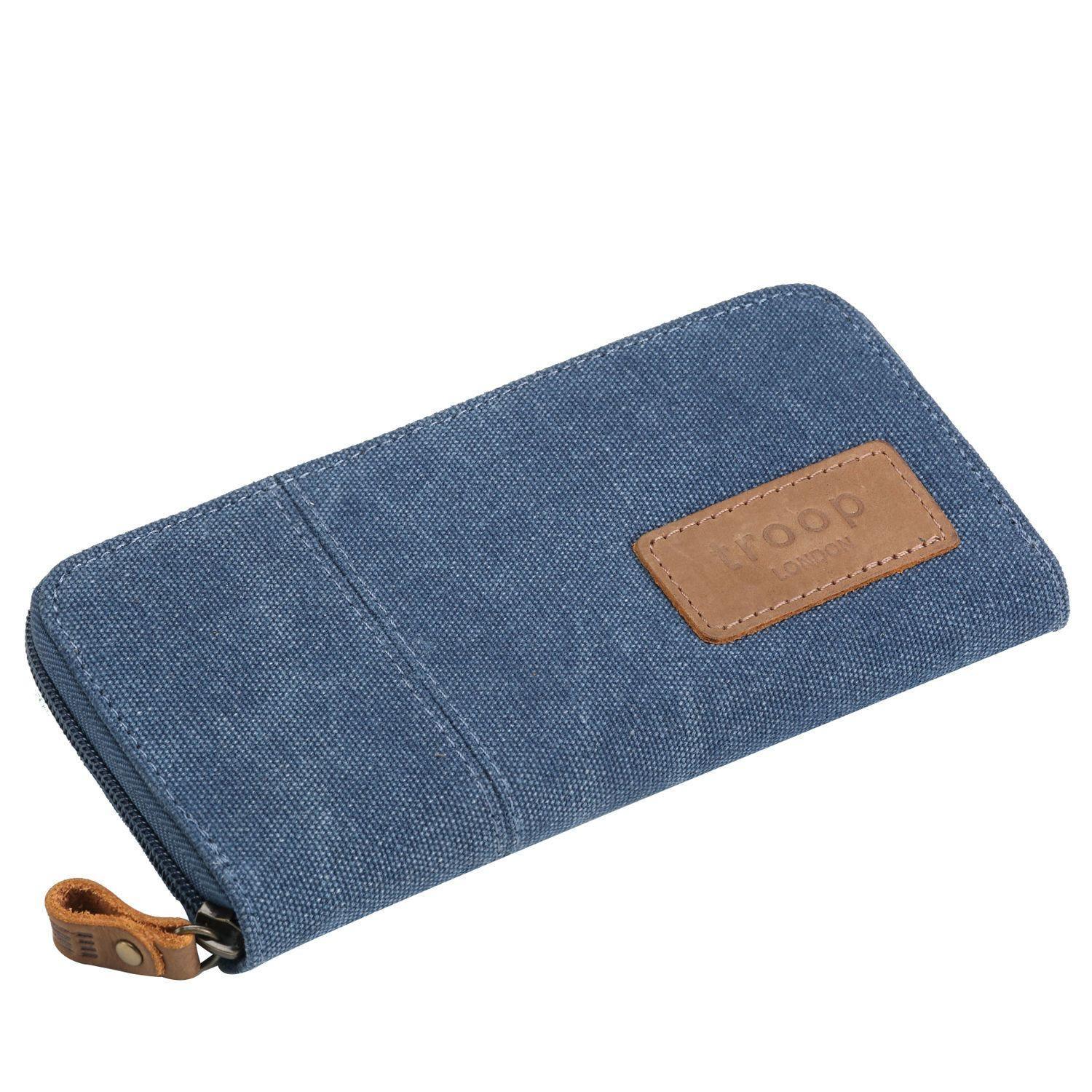 TRP0501 Troop London Canvas Zip Around Wallet for Men & Women - Stylish & Durable Travel Money Organizer for Everyday Use