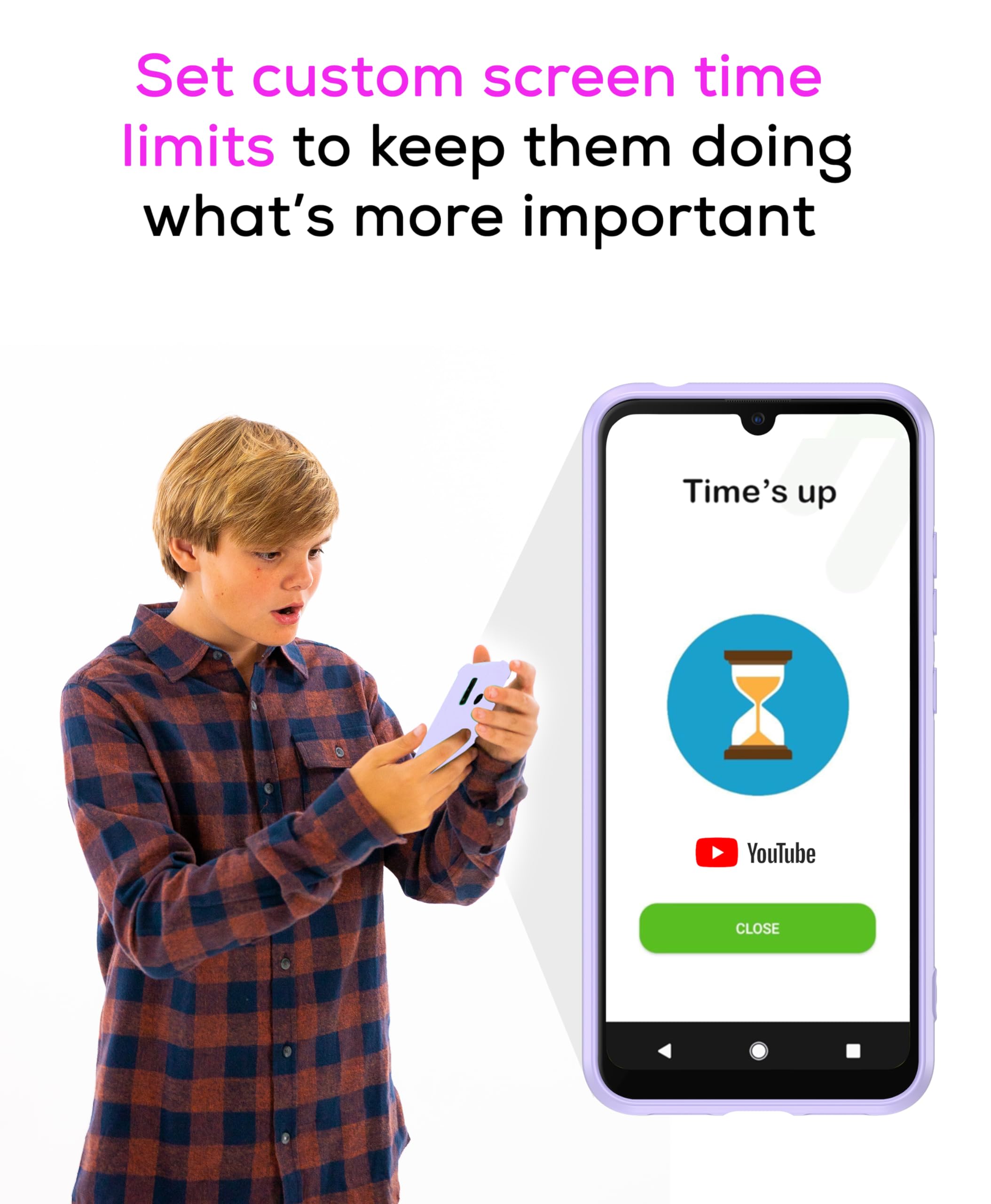 Teracube Thrive 64GB Kids Smartphone with Parental Controls - GPS Tracker, Screen Time Management, Spam Blocker | Safe Phone for Teens & Children | Perfect for School, Travel & Family Communication (Monthly Plan Required)