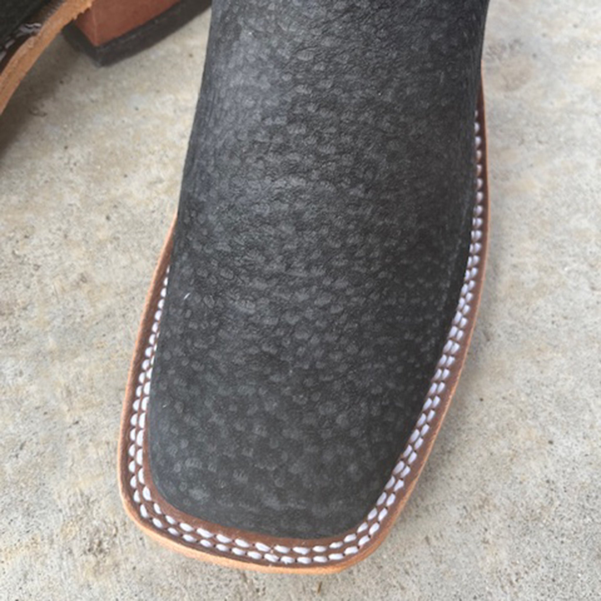 Anderson Bean Women's Black Carpincho & Teal Cowboy Boots - Waterproof & Comfortable Western Boots for Riding, Country Dancing & Outdoor Adventures