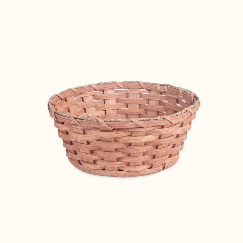 Amish Woven Wood Deep Collection Basket - Church Offering Plate for Donations | Handcrafted Wooden Collection Basket for Church Services, Weddings & Religious Events