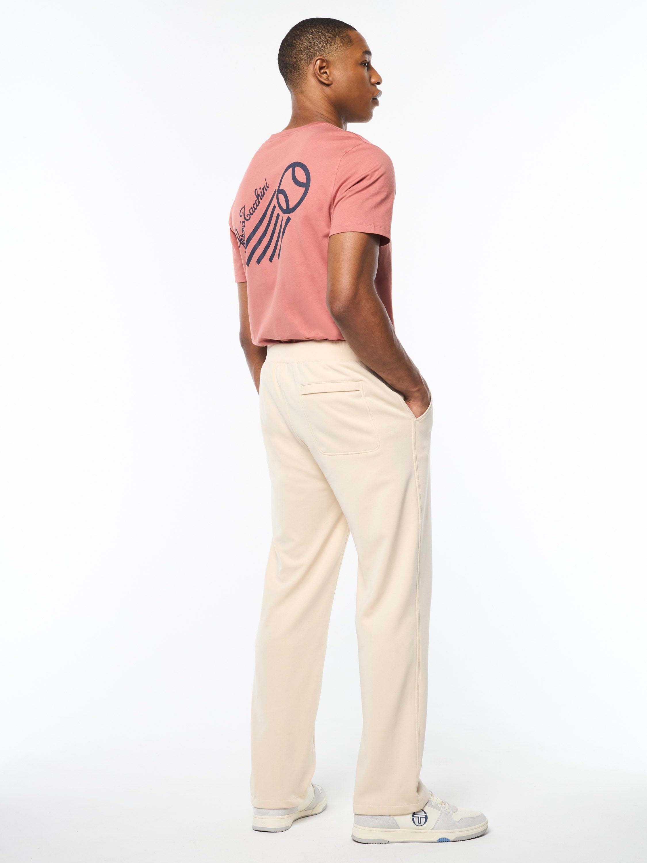 Sandro Women's Track Pants - Comfortable High Waisted Joggers for Running, Yoga & Lounge Wear (Fog Color)