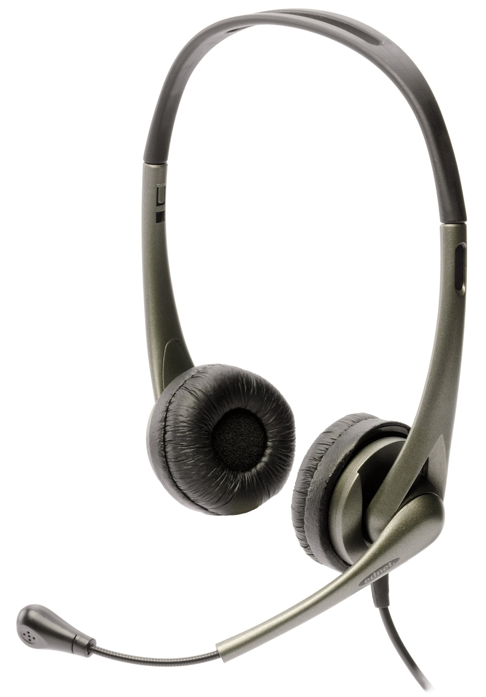 Ednet Professional Headset with Noise Cancelling Mic - Comfortable Over-Ear Headphones for Office, Gaming & Online Meetings - Crystal Clear Sound for Work, Study & Entertainment