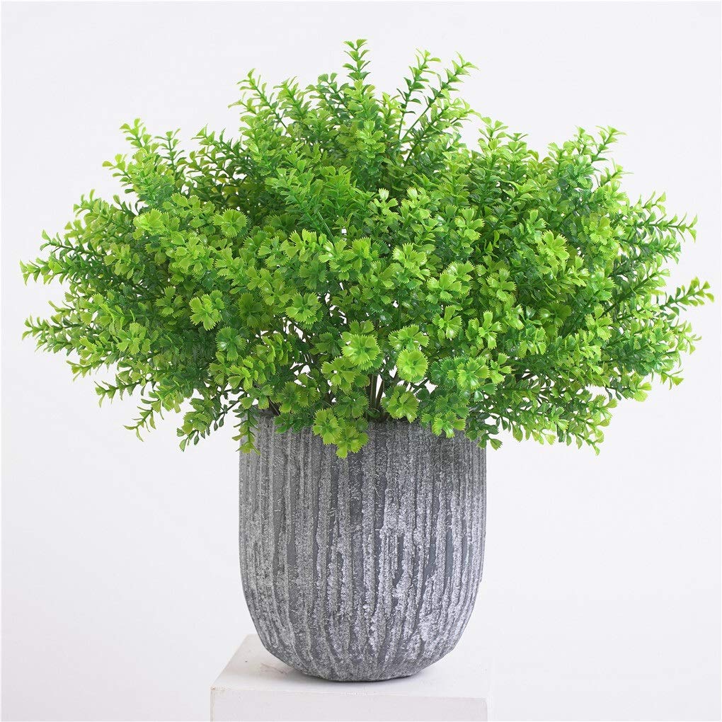 Lucky Four-Leaf Clover Artificial Plant - Home Office Decor, Wedding Party Centerpiece, Fake Clover Plant for Good Luck Charm (Green) - Perfect for Desk Decor, Gift Giving & Feng Shui Arrangements