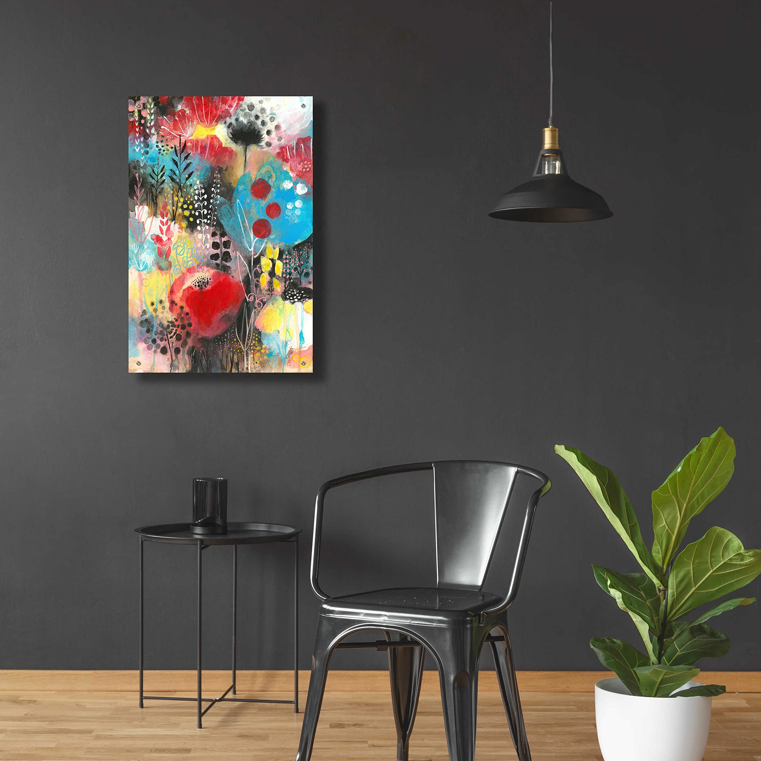 Epic Art 'Alive' by Corina Capri - 24x36 Inch Modern Acrylic Glass Wall Decor - Vibrant Abstract Painting for Living Room, Bedroom & Office Decor