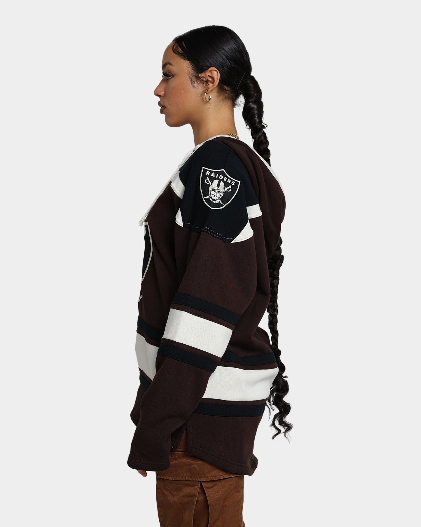 47 Brand Las Vegas Raiders Superior Lacer Hoodie Brown - NFL Fan Apparel for Men & Women - Perfect for Game Day, Tailgating & Casual Wear