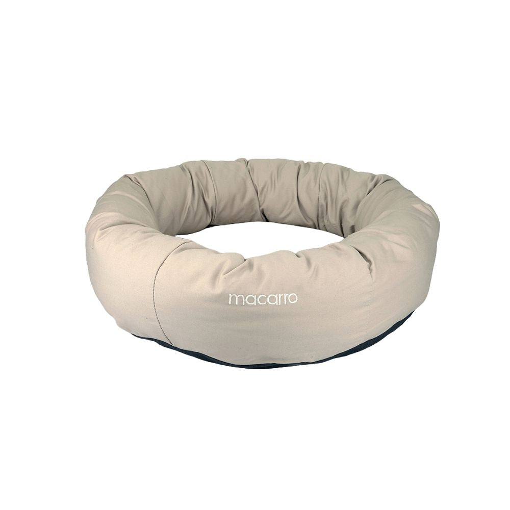 Premium Donut Latex Pet Bed - Ultra Soft & Comfortable Dog & Cat Bed for Small to Medium Pets - Perfect for Cuddling, Napping & Relaxing at Home or Travel