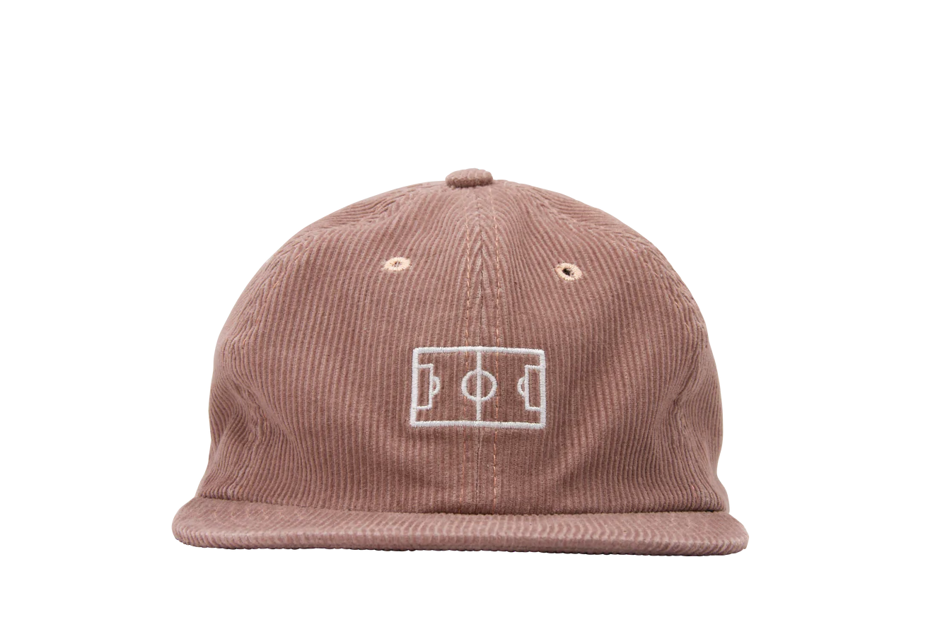 Goiaba E.C. 6 Panel Corduroy Hat for Men & Women - Vintage Cotton Camping Cap in Sandstone - Perfect for Outdoor Adventures, Hiking & Streetwear Fashion