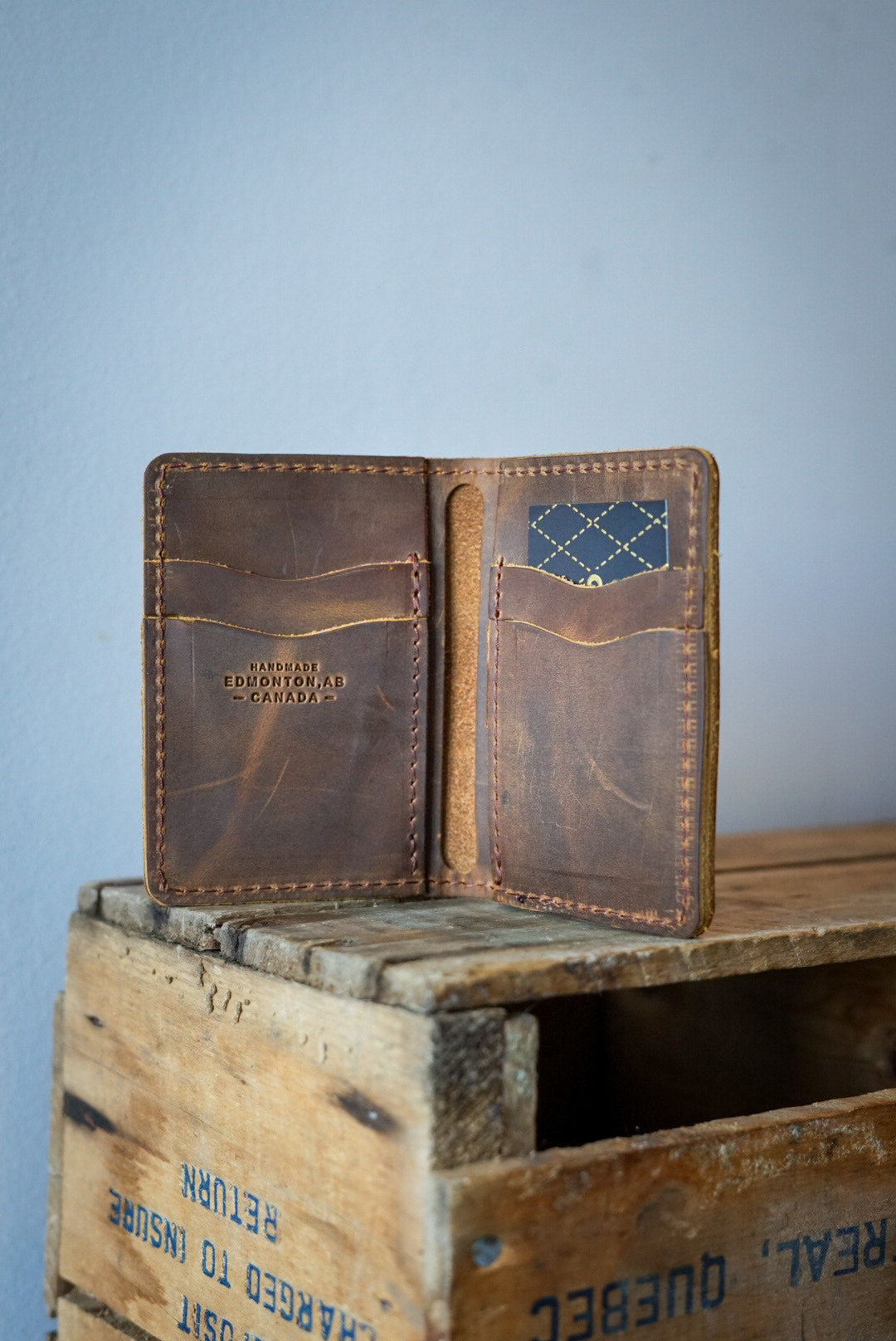 Mini Trucker Wallet - Slim RFID Blocking Leather Wallet for Men (Tobacco Brown) | Perfect for Travel, Business & Everyday Carry