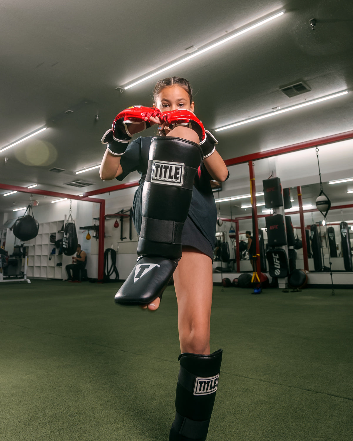 TITLE Boxing Vinyl Shin Instep Guards 2.0 - Premium Kickboxing & MMA Protective Gear for Training & Sparring