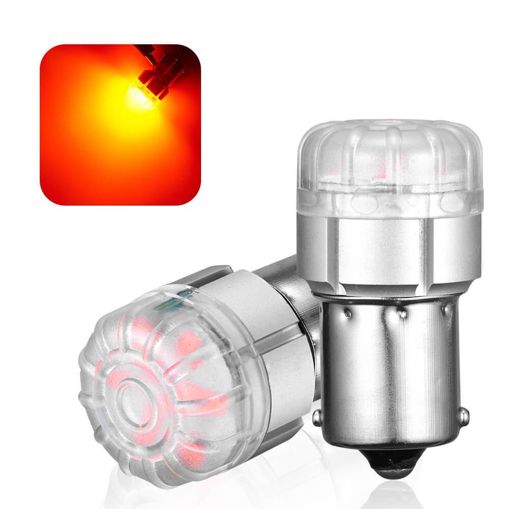 1156 7506 BA15S LED Bulb - Front Rear Turn Signal & Backup Light - White/Yellow/Red - Compatible with Cars, Trucks, SUVs & Motorcycles - Enhanced Visibility & Safety