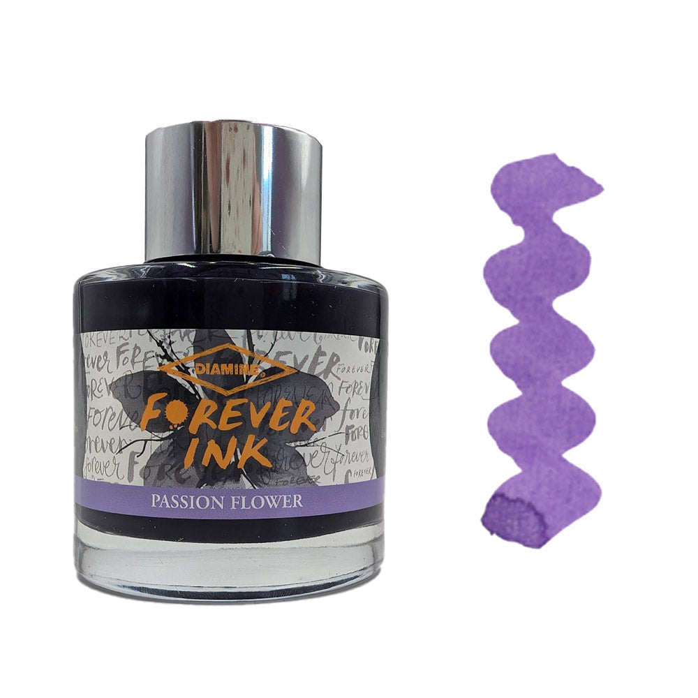 Diamine Forever Ink - Permanent Pigment Fountain Pen Ink, 50ml Bottle - Ideal for Calligraphy, Journaling & Professional Writing