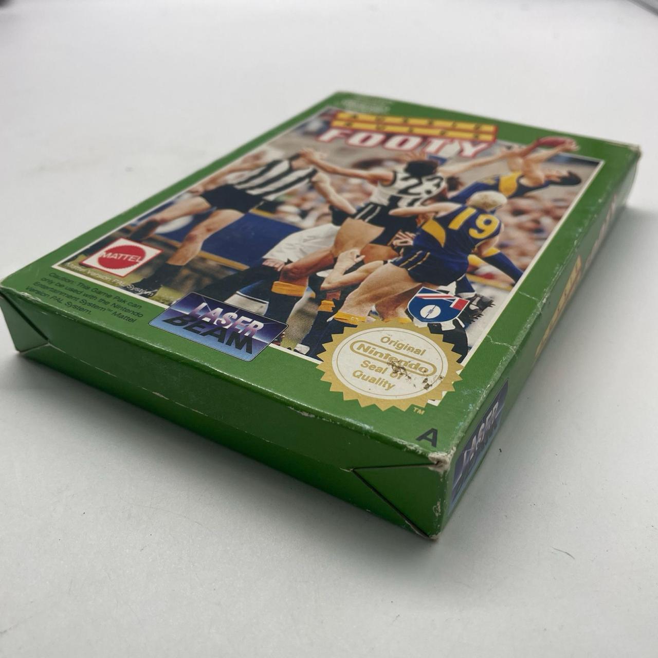 Authentic Aussie Rules Footy NES Game - PAL Version Complete in Box | Retro Nintendo Entertainment System Collectible | Perfect for Gaming Nostalgia & Vintage Console Enthusiasts
