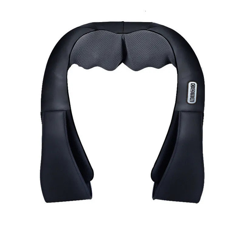 6-Button Car Neck and Shoulder Massager - Portable Relaxation for Commuters & Long Drives - Perfect for Office, Home, and Travel Use