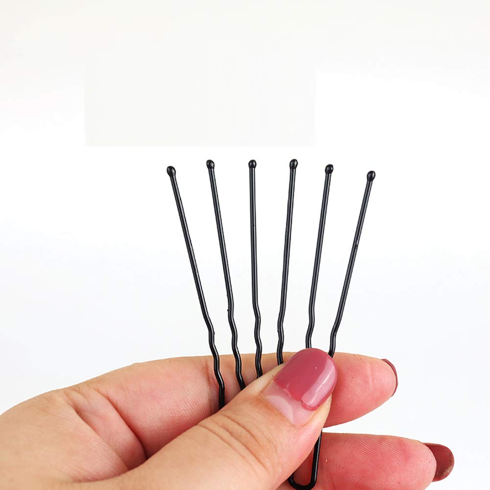 100 Pieces U-Shaped Metal Hair Pins - Spiral Hair Braid Twist Styling Clips for Women & Girls (Black, 1.97 inch/5 cm) - Perfect for Updos, Braids & Secure Hair Styling