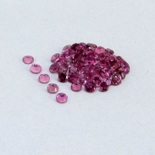 Wholesale Natural Genuine Brazilian Pink Tourmaline Loose Stones - 2mm to 6mm Round Faceted VVS Quality for Jewelry Making, Healing Crystals & DIY Crafts