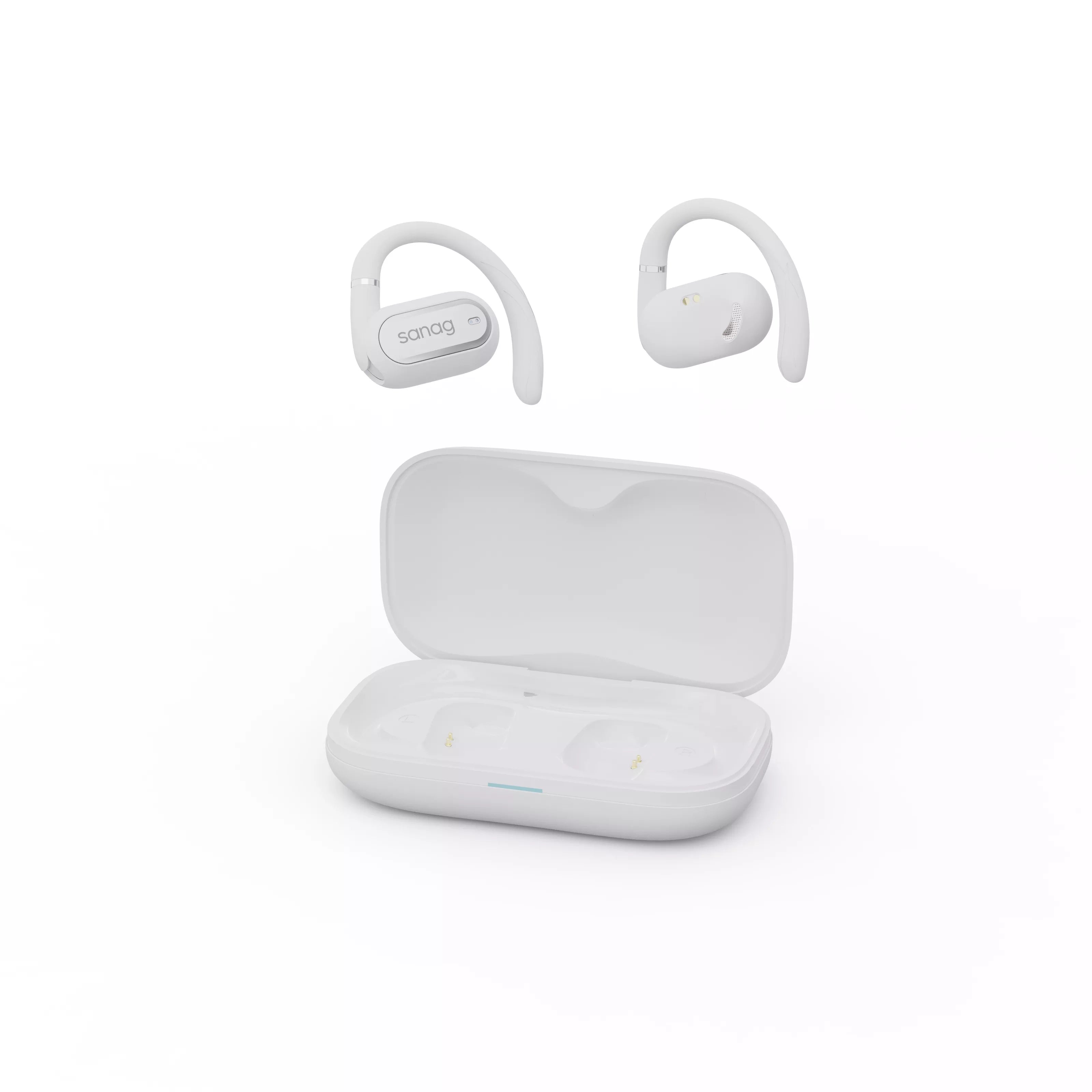 Sanag G36S Wireless Bluetooth Headphones with Ear Hook - Open Ear Air Conduction Sport Headset for Running, Cycling & Workout - Sweatproof Lightweight Comfortable Design