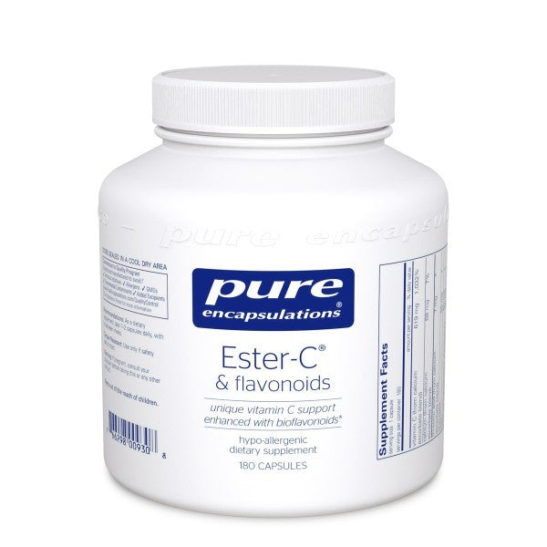 Ester C® with Flavonoids - Premium Vitamin C Supplement for Immune Support, Skin Health & Antioxidant Benefits | Ideal for Daily Wellness, Cold Prevention & Anti-Aging