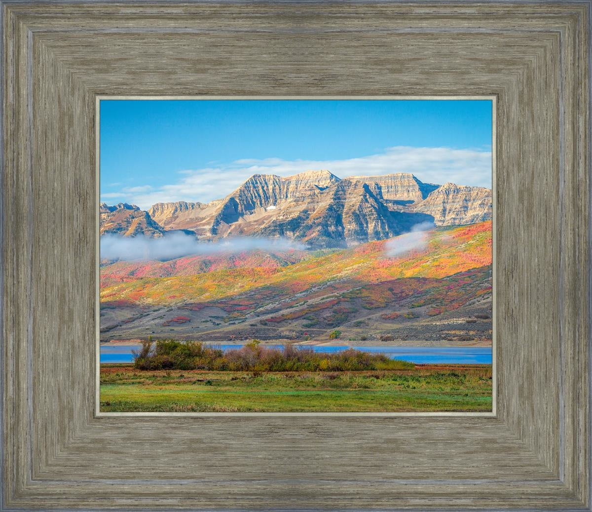 Autumn Splendor Over Timpanogos - Stunning Fall Landscape Photography Print for Home & Office Wall Decor | Perfect for Living Rooms, Bedrooms & Gifts