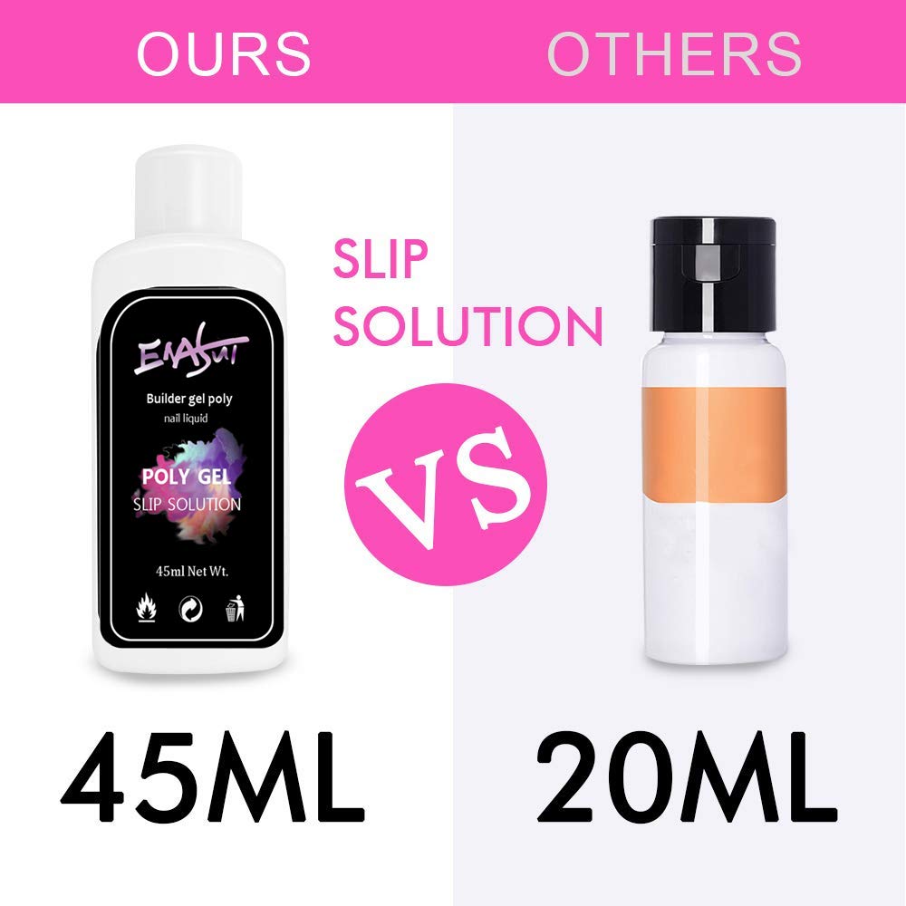 6 Colors 30ml Poly UV Gel Nail Extension Builder Kit - Long Lasting Nail Enhancement Gel for DIY Nail Art - Perfect for Home Manicures & Salon Professionals