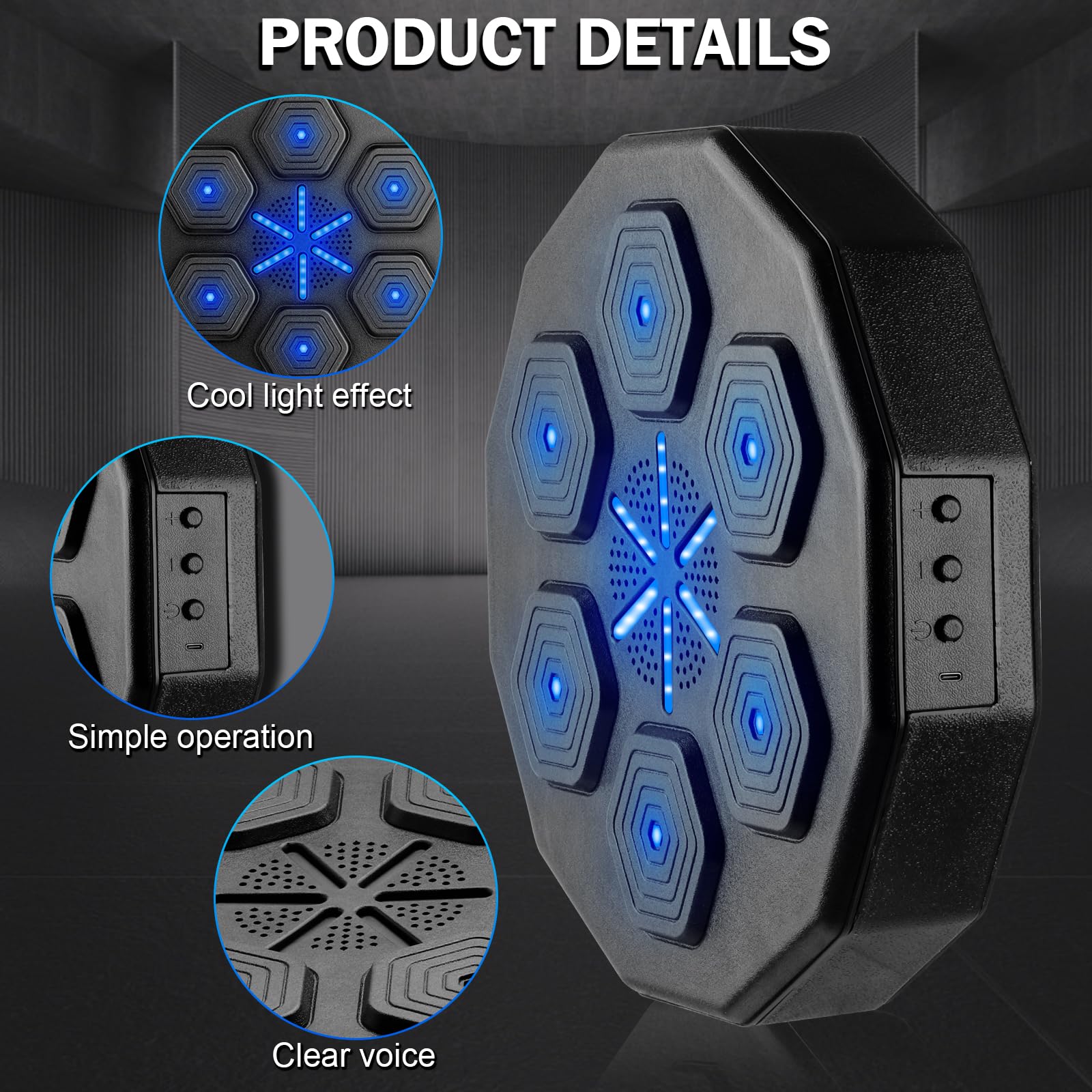 2025 Upgraded 2.0 Smart Bluetooth Music Boxing Machine - Wall Mounted Home Exercise Equipment with Parent-Child Game Mode | Perfect for Home Gym, Cardio Workouts & Family Fitness Activities